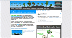 Desktop Screenshot of goingforthegreen.net
